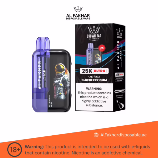 Al Fakher Ultra 25000 Puffs Blueberry Gum