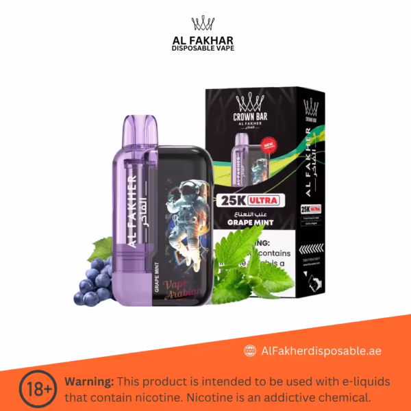 Al Fakher Ultra 25000 Puffs Grape Mint