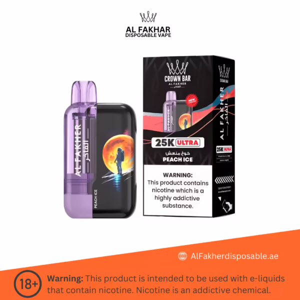 Al Fakher Ultra 25000 Puffs Peach Ice