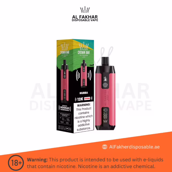 Al Fakher Crown Bar 12000 Puffs Hubba