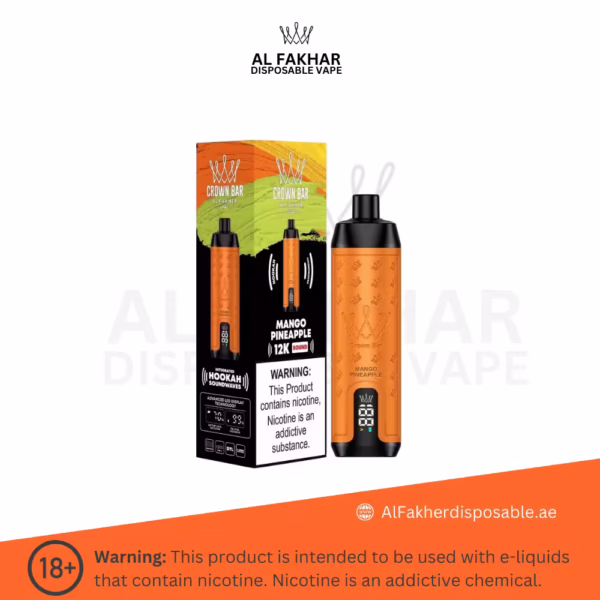Al Fakher Crown Bar 12000 Puffs Mango Pineapple