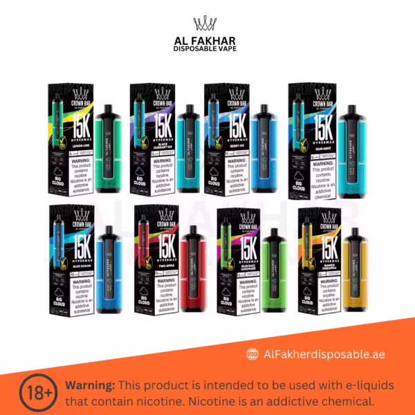 Al Fakher Crown Bar Hypermax 15000 Puffs Disposable Vape